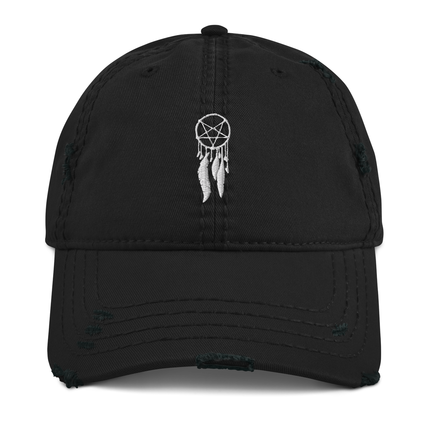 Heartless Fendi Pentagram Dream Catcher Distressed Dad Hat