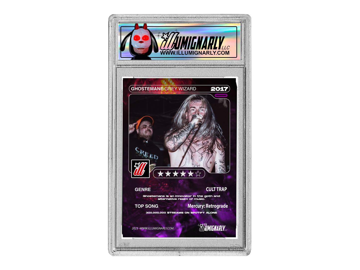 2017 Ghostemane Grey Wizard Trading Card