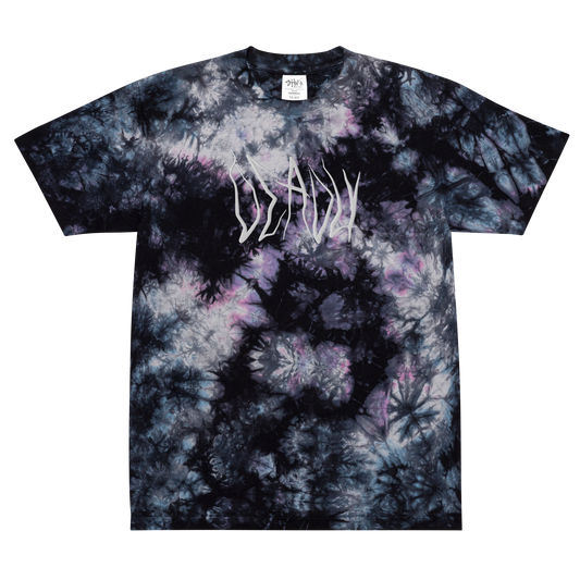 Oversized DEADLY tie-dye Embroidered Logo  t-shirt