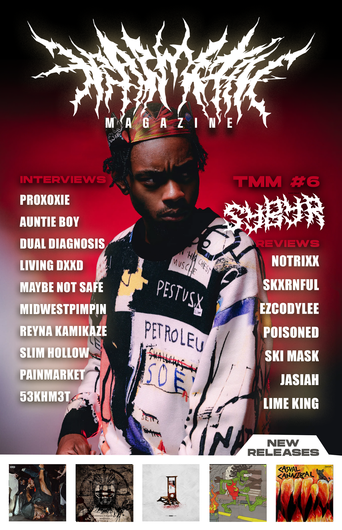 Trap Metal Magazine Issue No.6 featuring SYBYR